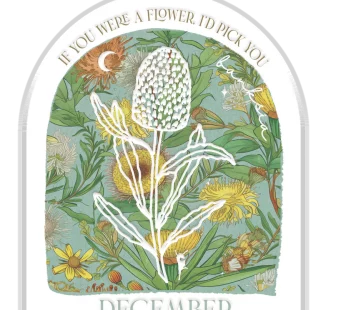 Ceramic Plaque Embossed Printing – December (Banksia)