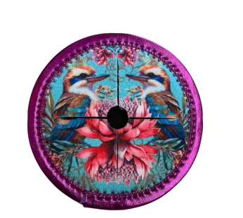 Neoprene Wine Glass Coaster – (Vintage Kookas)