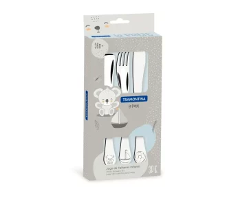 Tramontina Le Petit Stainless Steel Children’s Cutlery Boy Set 3pc