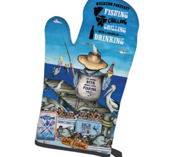 100% Cotton BBQ Mitt – (Good Catch)