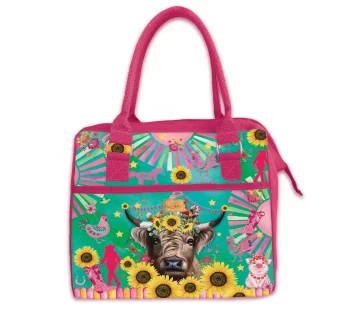 Lunch Tote Cooler Bag – (Carnival Cow)