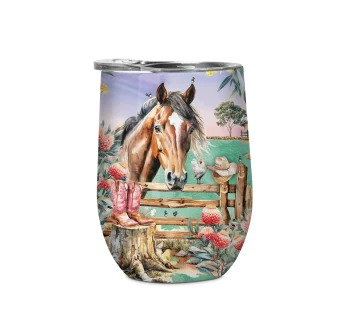Double Walled Stainless Steel Bevvy – (Country Dusk)