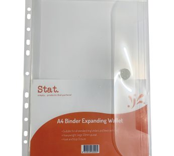 Stat. – A4 Clear Expanding Binder Wallet
