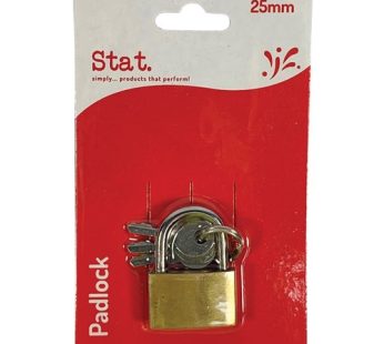 Stat. – Brass Padlock 25mm