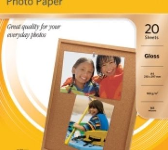 Kodak – 180GSM 20 Sheets Gloss Instant Dry 180gsm A4 Photo Paper