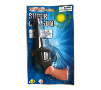 8 Shot Die-Cast Super Cap Gun Long Barrel