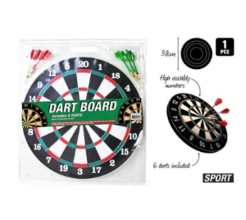Dartboard with Darts