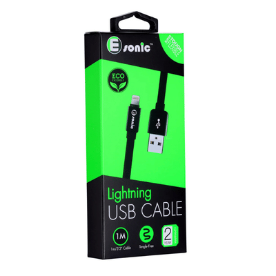 Lightning USB Cable - Premium Eco - Black