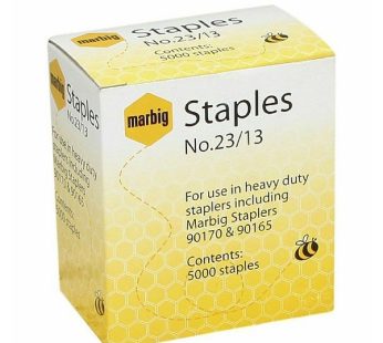 Marbig – Staples Heavy Duty Staples No.23/13 (Box Of 5000)