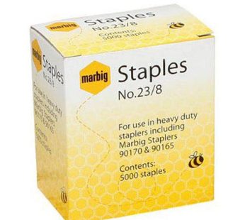 Marbig – Staples Heavy Duty Staples No.23/8 (Box Of 5000)